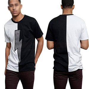 Camiseta de algodón 100% con diamantes de imitación brillantes para hombre con patrón artístico y tela transpirable para uso diario, camiseta para hombre - Product Image 6