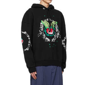 OEM diseño personalizado serigrafía DTG impresión Logo sudaderas con capucha unisex de gran tamaño grueso francés Terry Essentials Sudadera con capucha - Product Image 4