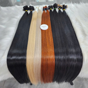 Extensiones de Cabello Humano Vietnamita Virgen, Color Rubio, Tejido Mega Hair Liso de Alta Calidad, Doble Trama de Guguhair - Product Image 1