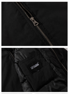 Blouson d'hiver pour homme de style streetwear avec logo personnalisé, imperméable, écologique, broderie personnalisée, taille XS - Product Image 3