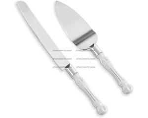 Ensemble de couverts en résine Offre Spéciale avec poignée en argent Combo Server Ensembles de couverts d'intérieur pour fêtes et mariages Design en usine - Product Image 2