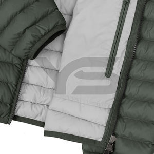 Blousons d'aviateur sur mesure pour hommes logos personnalisés hiver imperméable respirant taille plus col montant fermeture éclair couleur unie - Product Image 6