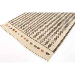 Alfombra Turca Vintage de 5.1x6.5 pies (155x198 cm), Alfombra Marrón con Estampado Animal - Product Image 2