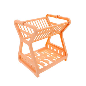 Escurridor de plástico Myrva de 2 niveles, rectangular, sin bandeja, para baño, práctico limpiador de desagües - Product Image 6