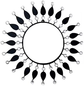 Espejo de pared de diseño dorado y plateado Marco de metal elegante para el hogar Sala de estar Pasillo Uso interior decorativo a un precio asequible - Product Image 5