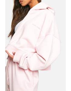 ชุดลำลองกันน้ำแบบสองชิ้นสำหรับผู้หญิง พร้อมซิป ผ้าฟลีซ 3 มิติ เสื้อฮู้ดและกางเกงขายาวสำหรับฤดูหนาว สไตล์สตรีทแวร์ - Product Image 6