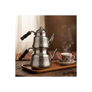 Théière en cuivre anatolienne pour le thé et les bouilloires, qualité supérieure, pot artisanal pour les boissons chaudes - Product Image 1