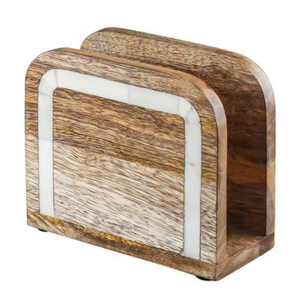 Porte-serviettes de style moderne en bois de montagne Porte-serviettes en bois de première qualité Décoration de table unique pour la maison, la cuisine et les mariages - Product Image 3