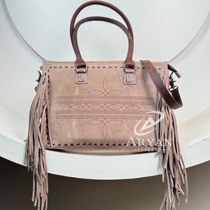 2025, con flecos de cuero bolso de mano de gamuza auténtica con diseño Popular a la moda, bolsos de mujer, bolso cruzado de lujo para mujer - Product Image 1