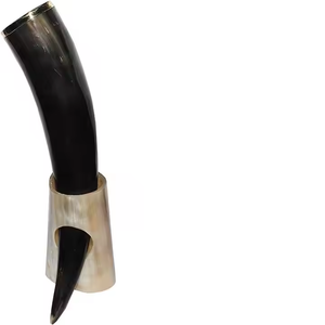 Viking <b>Drinking</b> Horns with <b>Stand</b> Polished Buffalo Horns Indian Manufacturer Exporter Wholesale Price - Product Image 3