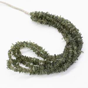 Cuentas sin cortar de moldavita checa pulida natural y cuentas de piedras preciosas de 3-4mm para la fabricación de joyas, cuentas al por mayor - Product Image 6