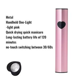 Lampada UV LED Professionale a Forma di Cuore Rosa, Alta Potenza 9W, Asciugatrice Portatile Senza Fili per Smalto per Unghie - Product Image 2