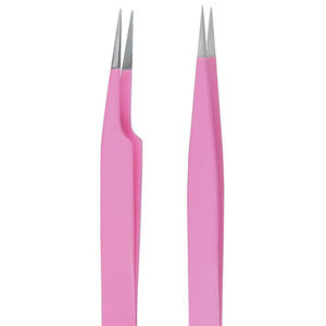 Meilleur revêtement antidérapant en acier inoxydable durable Pince à épiler pour l'isolation des cils Pointe pointue Extensions de cils Outil pour débutants - Product Image 2