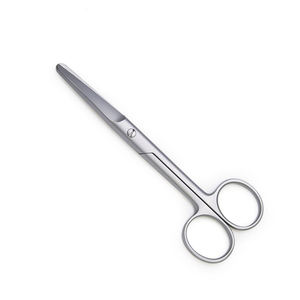 Tijera quirúrgica alemana de acero inoxidable de alta calidad, punta roma, acabado de arena, tijera de cirugía para sala de operaciones - Product Image 1