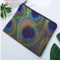 Sac de maquillage de voyage pour femme en toile de coton PU imprimé en sérigraphie avec logo personnalisé, couleurs personnalisées, taille personnalisée