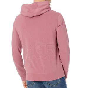 OEM Sweats à capuche zippés pour hommes 100% coton Motif solide Doublure en polaire douce Couleur et design personnalisés pour l'hiver - Product Image 2