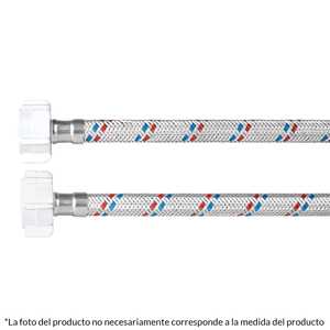 Manguera de Aluminio para WC Foset FWC-PP50P Basic 1/2'x7/8', 50 cm Plástico/Plástico para Plomería - Product Image 3