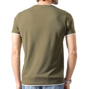 เสื้อยืดคอกลมทรงสลิมฟิต ผ้าฝ้าย 100% ยืดหยุ่นได้ สีพื้นแบบกำหนดเอง รุ่นปี 2026 สไตล์วินเทจ สำหรับฤดูร้อน สินค้ามาใหม่ - Product Image 5