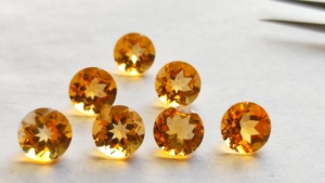 Piedras preciosas sueltas de cuarzo citrino amarillo facetado de 8mm de alto grado, piedras semipreciosas cortadas naturales, suministro al por mayor de buena calidad - Product Image 3