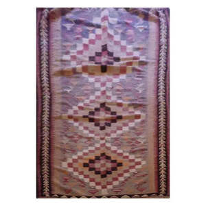พรมคิลิมวินเทจแท้ งานถักมือ ยี่ห้อวัน ออฟ เดอะ ไคนด์ ซานันดาจ ขนาด 9'0 x 4'7 - Product Image 1