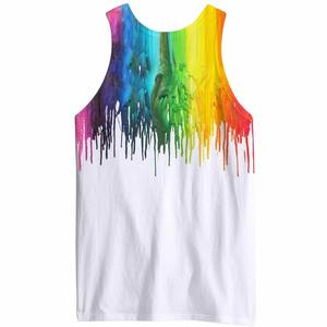 Polyester/coton, séchage rapide, écologique, motif à carreaux, coupe ajustée, débardeur personnalisé, impression personnalisée, débardeur sans manches pour homme - Product Image 3