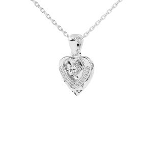 AIPS-014PA Pendentif classique en diamant scintillant pour femme en or jaune platine ou en or blanc et or rose - Product Image 3