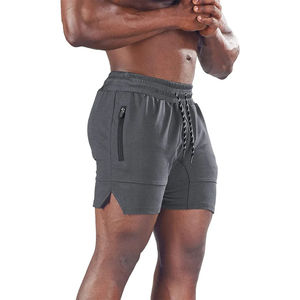 Top qualité Shorts de course hommes personnalisé 100% coton Gym taille haute tricoté imprimé 5 pouces course courte Shorts athlétiques pour hommes - Product Image 1