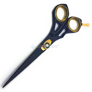 <b>Hairdresser</b> Black Titanium Barber <b>Scissors</b> for Precise Cutting Black Titanium Hair Cutting <b>Scissors</b> for Professional Barbers - Product Image 2