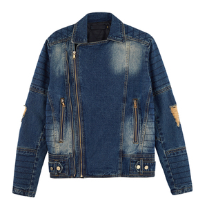 Saleh Enterprises Men Regular Fit <b>Denim</b> Jacket Winter Y2K Embroidered Vintage Washed Trucker <b>Coat</b> Casual Streetwear Fashion - Product Image 4