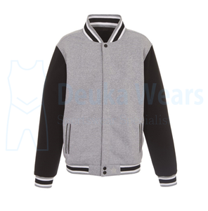 Chaqueta Deportiva Lisa y Transpirable de Talla Grande para Fabricación al por Mayor, Chaquetas de Béisbol con Forro de Color Personalizado y Mangas Largas - Product Image 2