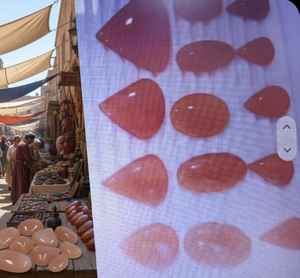 Piedra Preciosa Natural de Cornalina Mixta Lisa en Forma de Pera, Cabujón Suelto, de Alta Calidad, Última Colección de Joyería para Mujer en Línea H.A. Gemas 20% Nuevas - Product Image 3