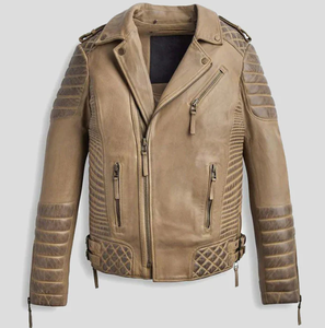 Nouvelle Veste en Cuir Unisexe Modèle 2026 Tendance Col Montant Logo Avant Vintage Hiver Coupe-Vent Respirante Écologique - Product Image 5