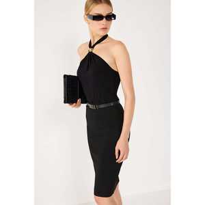 Blusa Casual con Hombros Descubiertos, Logotipo Frontal y Mangas Cortas, 100% Poliéster - Product Image 2