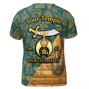 Camiseta personalizada Masonic Noble Shriner para hombre, camisas de manga corta hechas a medida de alta calidad, de alta calidad, para hombre - Product Image 6