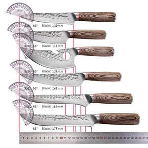 Juego de Cuchillos de Chef de Acero de Damasco Forjados a Mano con Mango de Madera, Servicio OEM ODM de Calidad Premium Personalizado al por Mayor - Product Image 6