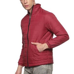 Chaquetas de bombardero para hombre, chaquetas de invierno ligeras y ajustadas acolchadas con letras, chaquetas de calle con cremallera completa acolchadas de nailon y poliéster - Product Image 3