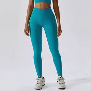 Women's High Waist 100% Cotton <b>Gym</b> <b>Leggings</b> Breathable Workout Yoga Pants Butt Lifting Feature Casual Wholesale Customizable - Product Image 3