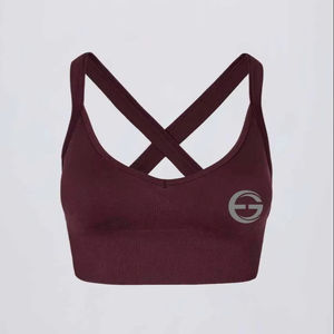 2025 nuevo color sólido mujeres fábrica al por mayor sin costuras de talla grande mujeres cómodo transpirable Yoga deportes ajustable sujetador de las mujeres - Product Image 1