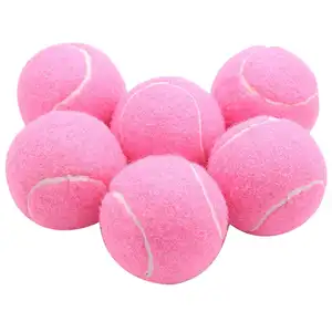 Traspirante 2023 di alta qualità pressurizzato allenamento Cricket Tennis Padel Ball colore rosa migliore qualità Cricket Tennis Balls