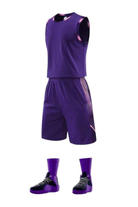 Kit de maillot de basket-ball de meilleure qualité à la mode vêtements de sport pour jeunes uniforme de basket-ball d'entraînement respirant - Product Image 6