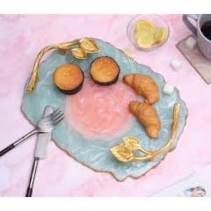 Plateau de service en résine au design fait main de qualité supérieure d'une seule pièce avec qualité et matériau extra premium à très faible coût - Product Image 2