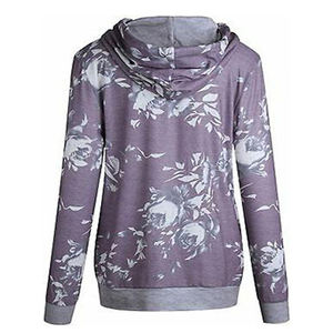 Pull à capuche OEM 400gsm polaire coton polyester qualité supérieure sweats à capuche surdimensionnés pull pour femmes sweats à capuche avec logo personnalisé - Product Image 2