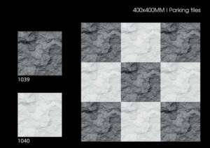 Carreaux de porcelaine robustes pour extérieur 16x16 pouces 40x40 cm 400x400 mm Finition mate pour zone de stationnement Allée Terrasse Revêtement de sol - Product Image 4