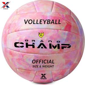 Ballon de volley-ball personnalisé professionnel écologique à 18 panneaux, 2,0 mm, toucher doux, léger, durable, en cuir PU, pour adultes, couleur personnalisée - Product Image 2
