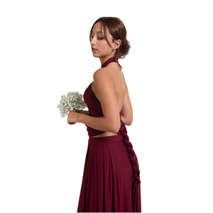 เดรสเพื่อนเจ้าสาวพับได้เป็นมิตรกับสิ่งแวดล้อมชุดเดรสปาร์ตี้ค็อกเทลตอนเย็นสไตล์คลาสสิกสำหรับผู้หญิงขนาดพิเศษผลิตในอิตาลี - Product Image 2