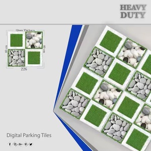 ยี่ห้อวีสตาร์กระเบื้องพื้นเซรามิกแบบสานกันลื่นสำหรับจอดรถงานหนักกระเบื้องปูพื้นแบบชนบทขนาด400x400มม. 40x40cm กันลื่นดิจิตอล - Product Image 3