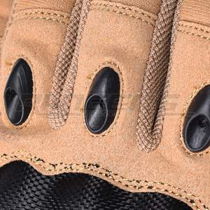 Guantes tácticos bronceados a granel, guantes de caza antideslizantes OEM con logotipo personalizado de Alta protección para nudillos duros para hombres - Product Image 5