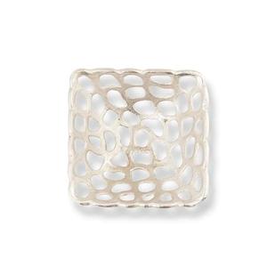 Bol de service vintage en aluminium nickelé argenté, écologique, pour fruits, vaisselle, et bols à collations pour mariages et fêtes - Product Image 4