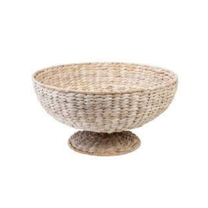 Cuenco y bandeja de pedestal de jacinto de agua ecológicos al por mayor, frutero decorativo, accesorios de cocina de Vietnam - Product Image 3