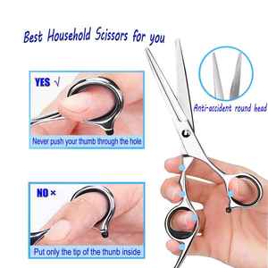 Smooth Grip Barber Razor Edge <b>Scissors</b> Professional USe With 2 Years of Warranty Customized Colors By Hexa Care - Product Image 5